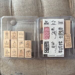 Stampin' Up! Two sets: A Little Love and Smorgasborders (used)